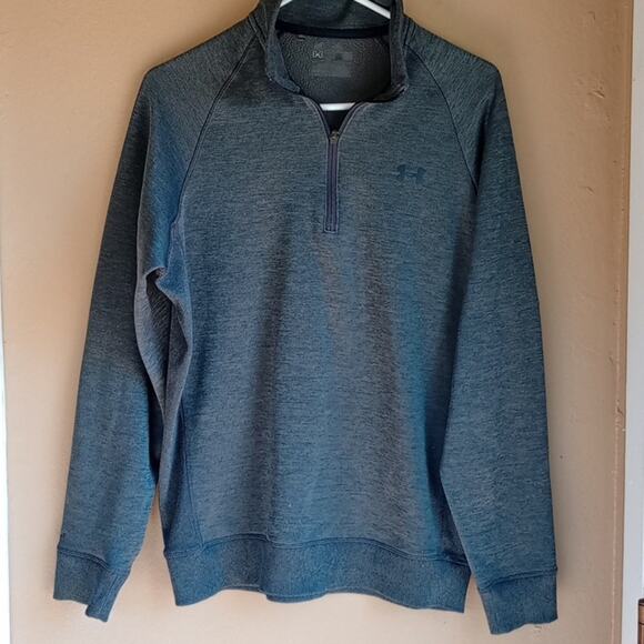 Under armour Gray Henley Style Pullover Sweatshirt, Size M - Picture 1 of 9